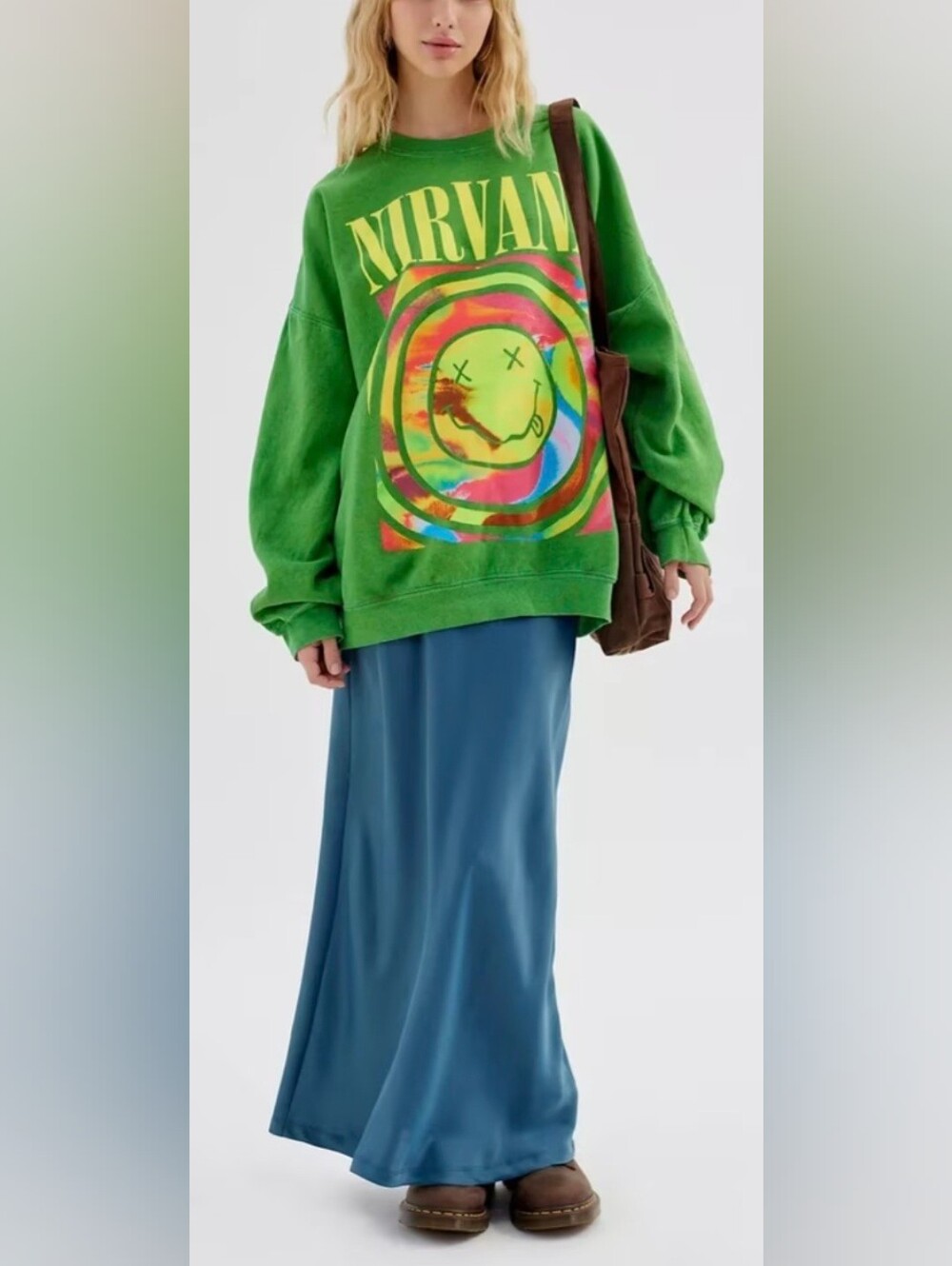 NIRVANA Urban Outfitters Smiley Face Sweatshirt L/XL